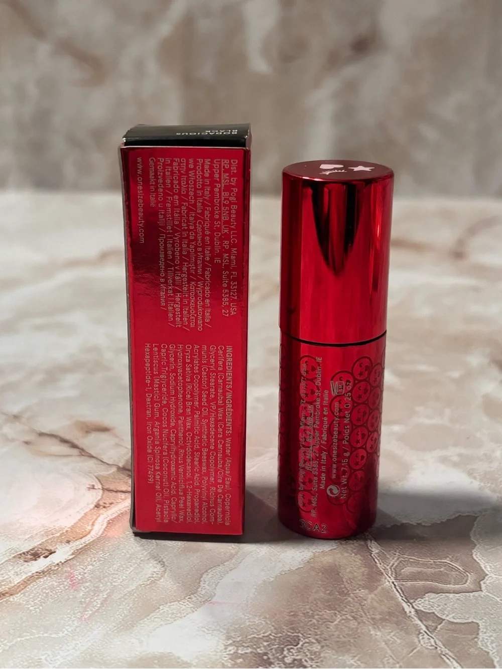 ONE/SIZE Fantasize Mascara - Metallic Red Packaging